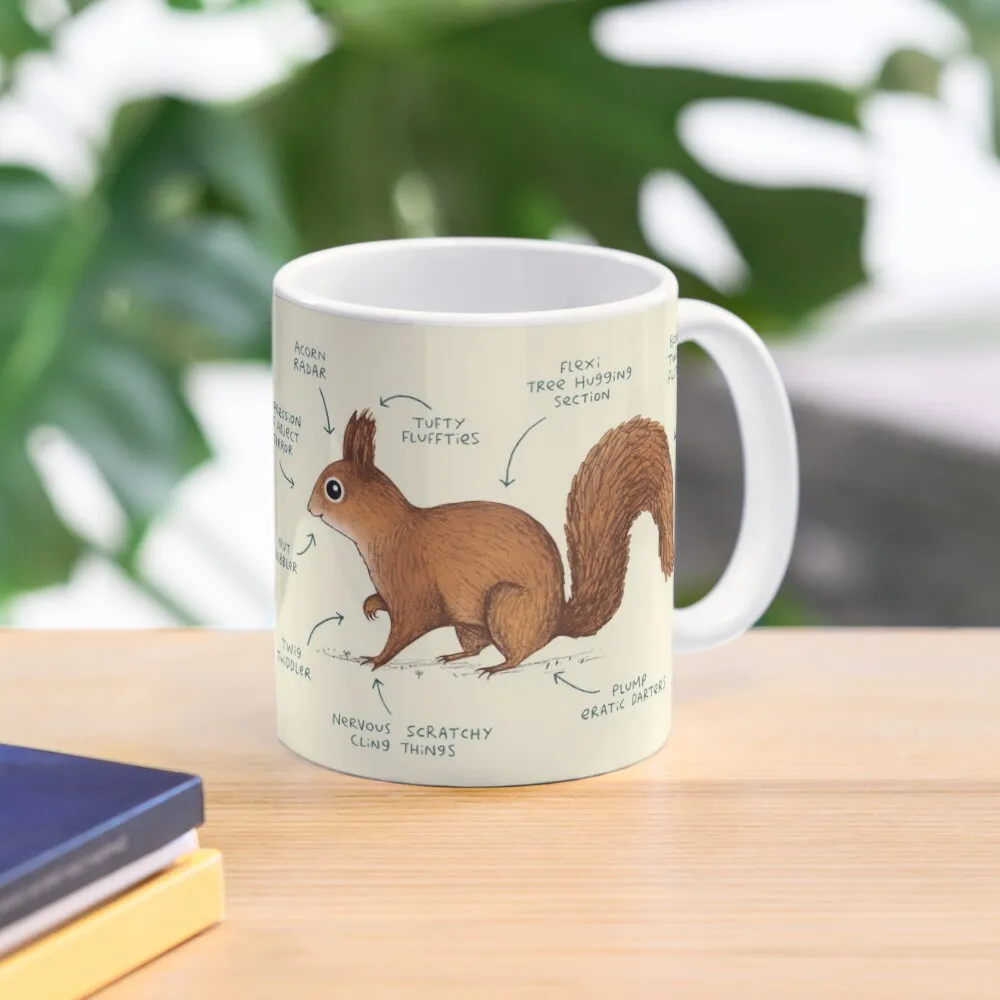 

Anatomy of a Squirrel Coffee Mug Custom Cups Glass Cups Mug