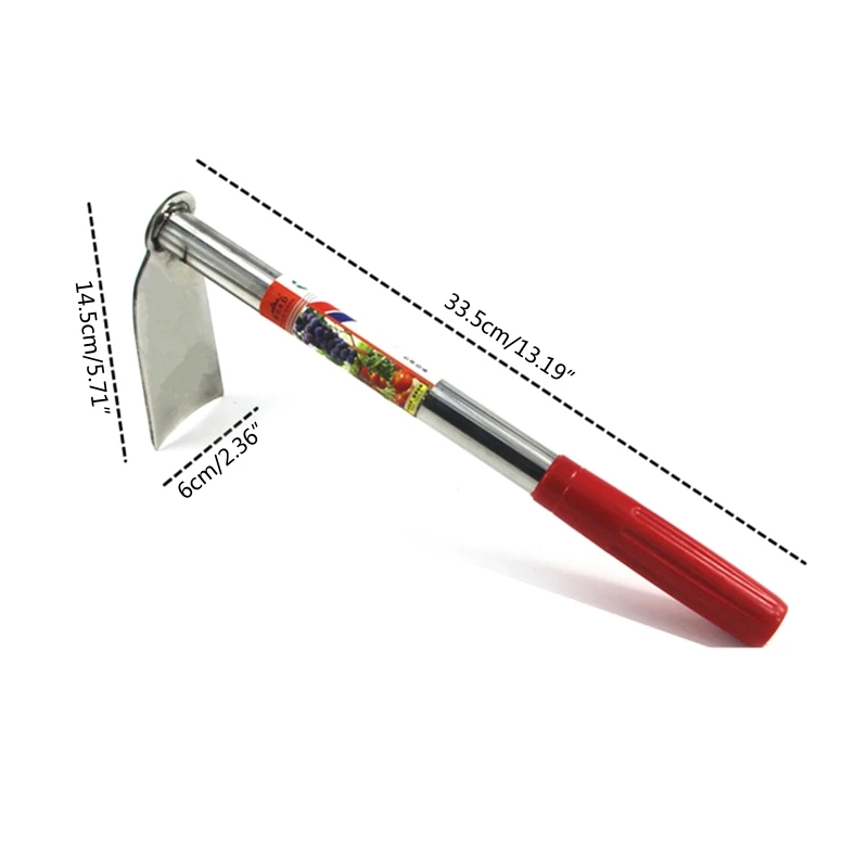Garden Hoe with Handle for Weeding Planting Digging Soil Leveling 5