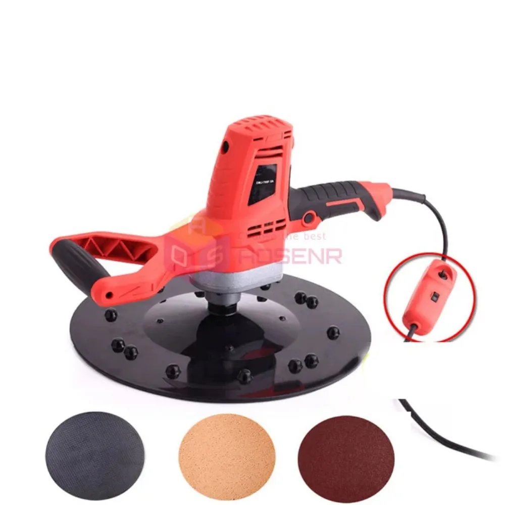 Electric Concrete Epoxy Cement Mortar Trowel Masons Wall Smoothing Polishing Machine Plastering Bucket Trowel Tool 220V
