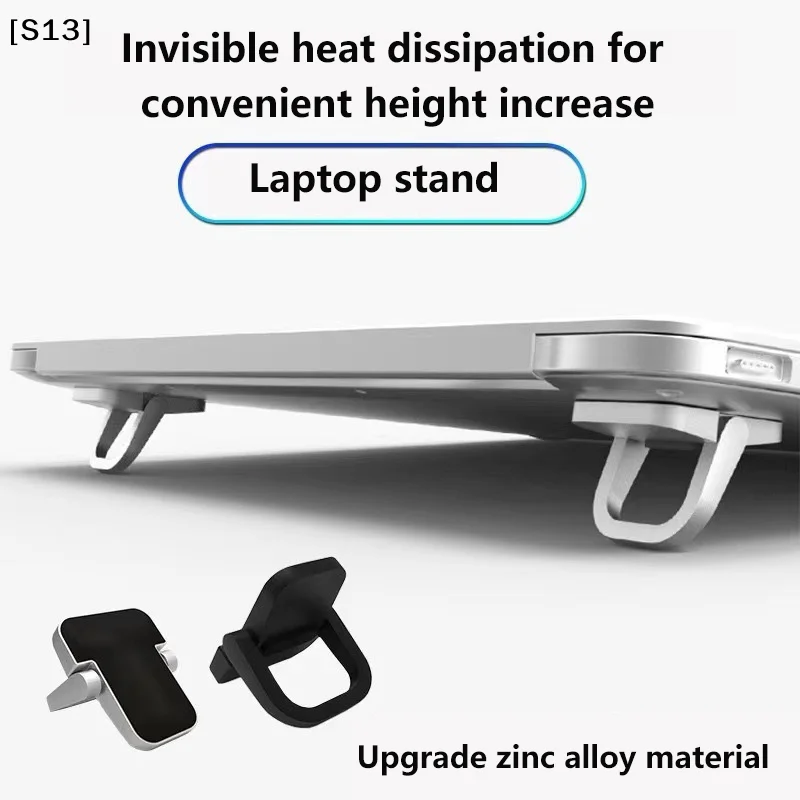 2Pcs 노트북 스탠드 미니 휴대용 홀더 접이식 Nvisible 노트북 라이저 브래킷 노트북 스탠드 냉각 홀더[Q][Q]Q@