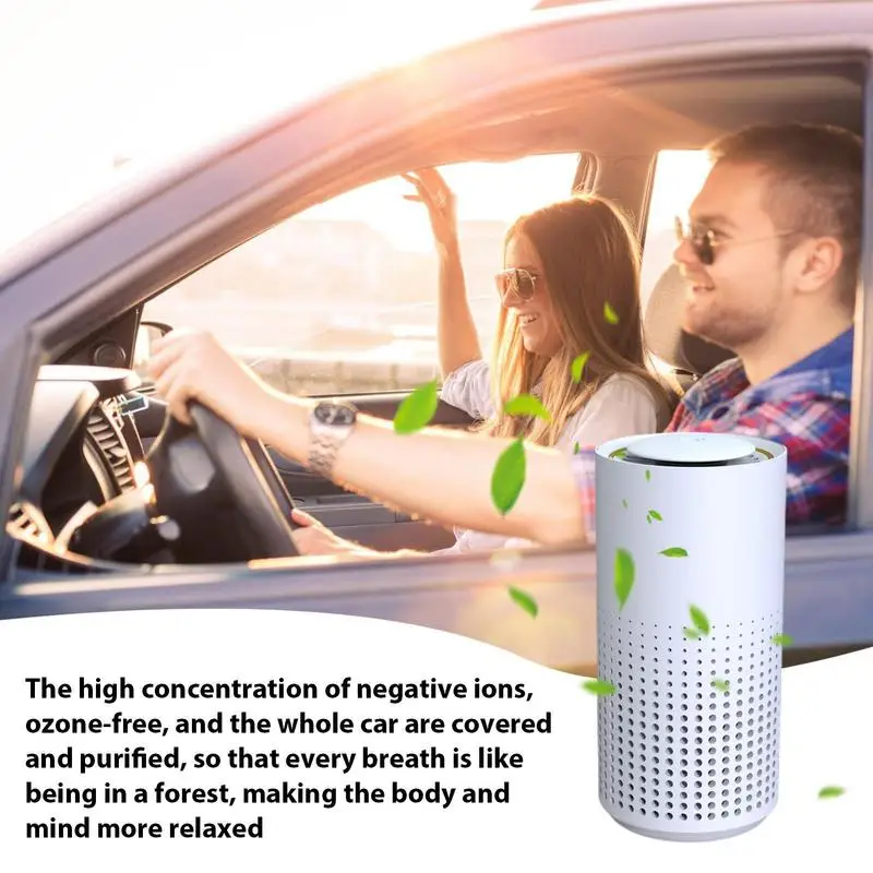 Air Cleaner for Car Portable Mini USB Auto Purifier Cleaner Plug and Play Air Purification Tool for Mini Cars Sedans RVs and