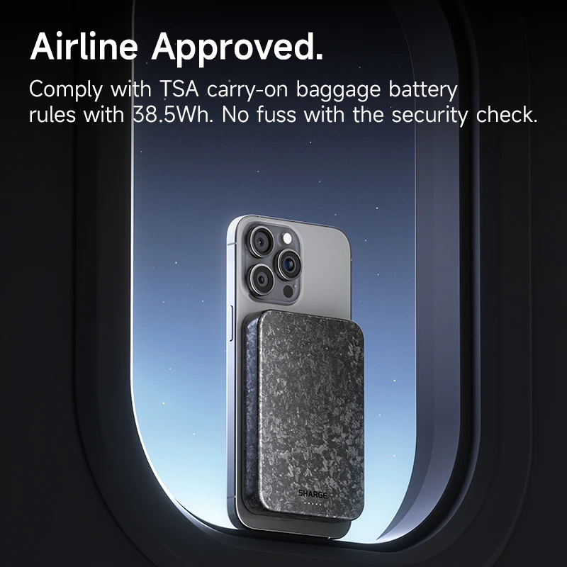 SHARGE CarbonMag Power Bank 5000mAh Sharge Forged Carbon Fiber Series Hands-On at IFA 2024: Power