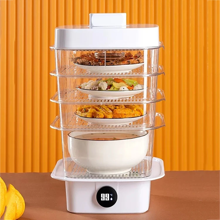

Food storage & container utensils kitchen heating water insulation temperature display plastic box stackable food cover