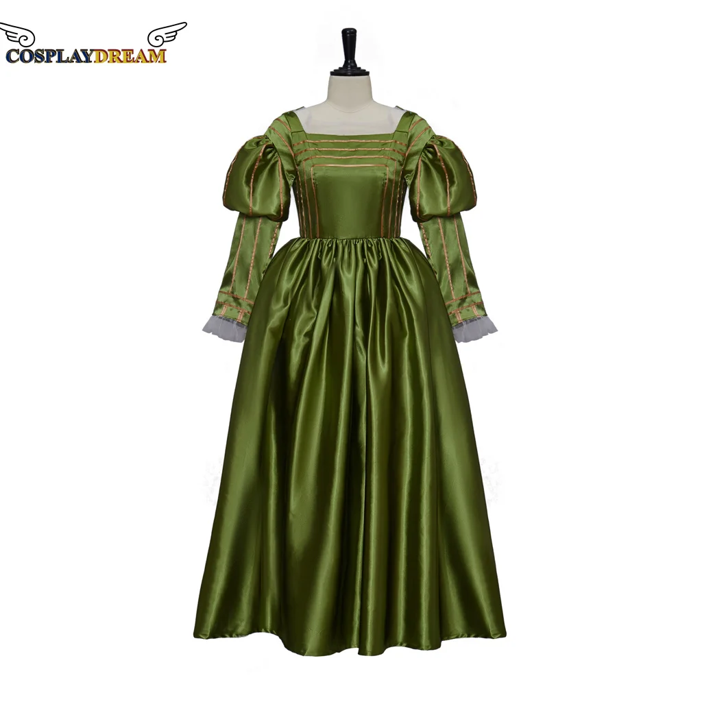 Tudor Queen Anne Boleyn Costume Cosplay Queen Victoria Elizabeth Tudor Dress Anne Boleyn Style Abito Da Sera Verde