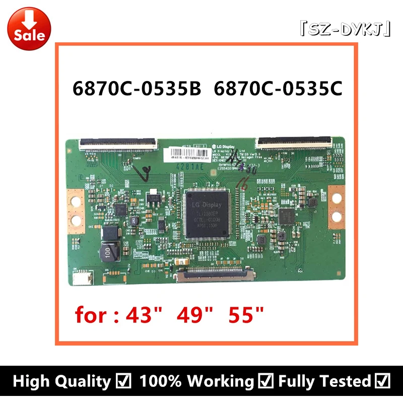 

Оригинальная логическая плата V15 UHD TM120 ver0, 9 6870C-0535B 6870C-0535C стандартная для: 43 дюймового телевизора 49 дюймов 55 дюймов