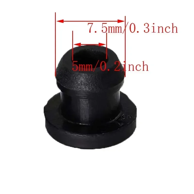 30Pcs Black Effective Reduce Scratches Heat Resistant RV Stove Grommet RV Car accessories rv stove grommet