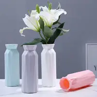 Modern Flower Vase Plastic Vase Flower Pot for Living Room Decoration Dried Flower Arrangement Vase Home Decor горшок для цветов 1