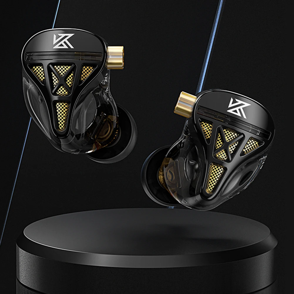 KZ-DQS 인이어 이어폰, 다이나믹 모니터 이어버드, 하이파이 노이즈 캔슬링, 음악 헤드셋, 마이크 포함/미포함, 스포츠 베이스 이어버드