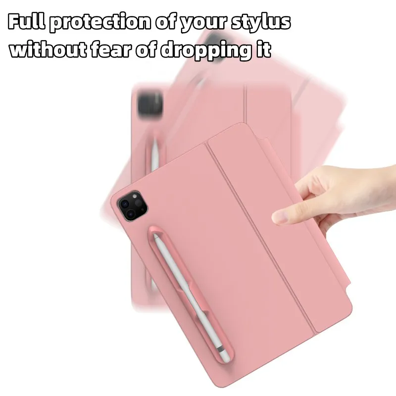 Porta-lápis Silicone para Tablet Stylus Caneta Ranhura Magnética Cor Sólida para Apple Pencil ou Geração e Samsung s6 Lite s7 s8 - Imagem 4