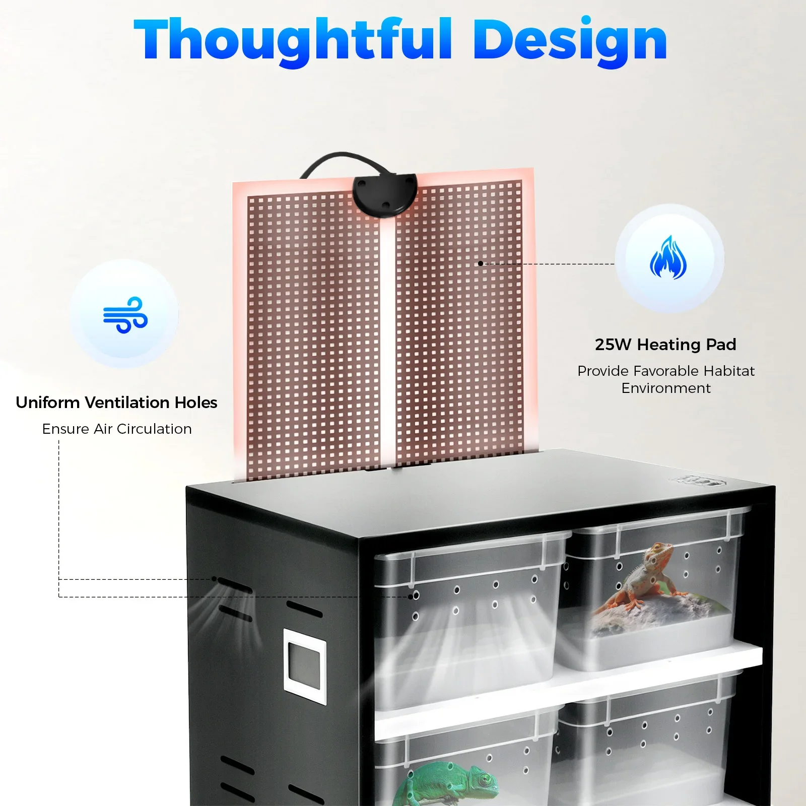 Reptile Breeding Cabinet with Heating 5