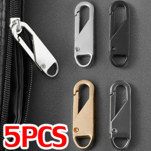 5PCS Zipper Pull Replacement Zipper Repair Kit Slider Pull Tab Metal Zipper  Fixer Head for Luggage Backpack Jacket Suitcase Coat - AliExpress