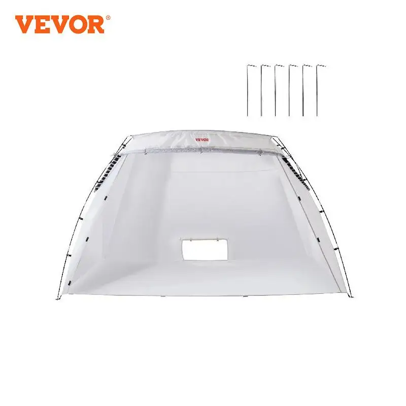 VEVOR Portable Paint Booth Shelter 10x7x6ft Foldable Spray Painting Tent  for Furniture Craft Project DIY Hobby Tool