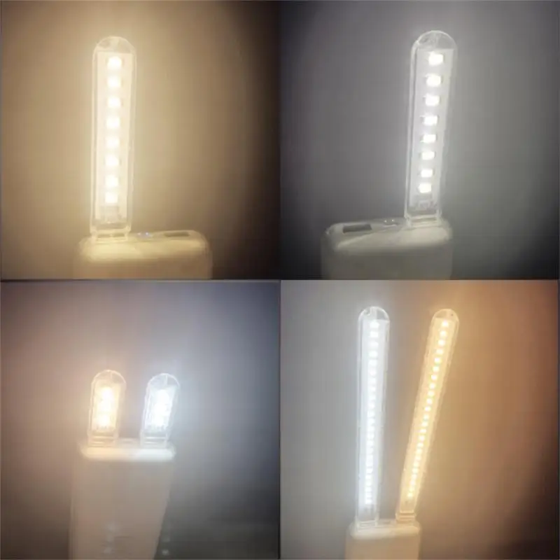 LED Light Book Light Mini LED Light Mini Portable USB LED Book Light DC5V Ultra Bright Reading Book Lamp 3LEDs/8LEDs Lights For Power Bank PC Laptop Notebook