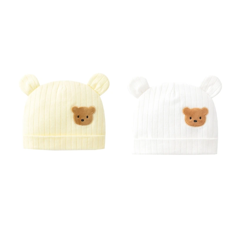 

Comfortable Newborn Hat Elastic Infant Cap Breathable Cotton Baby Beanie Hat