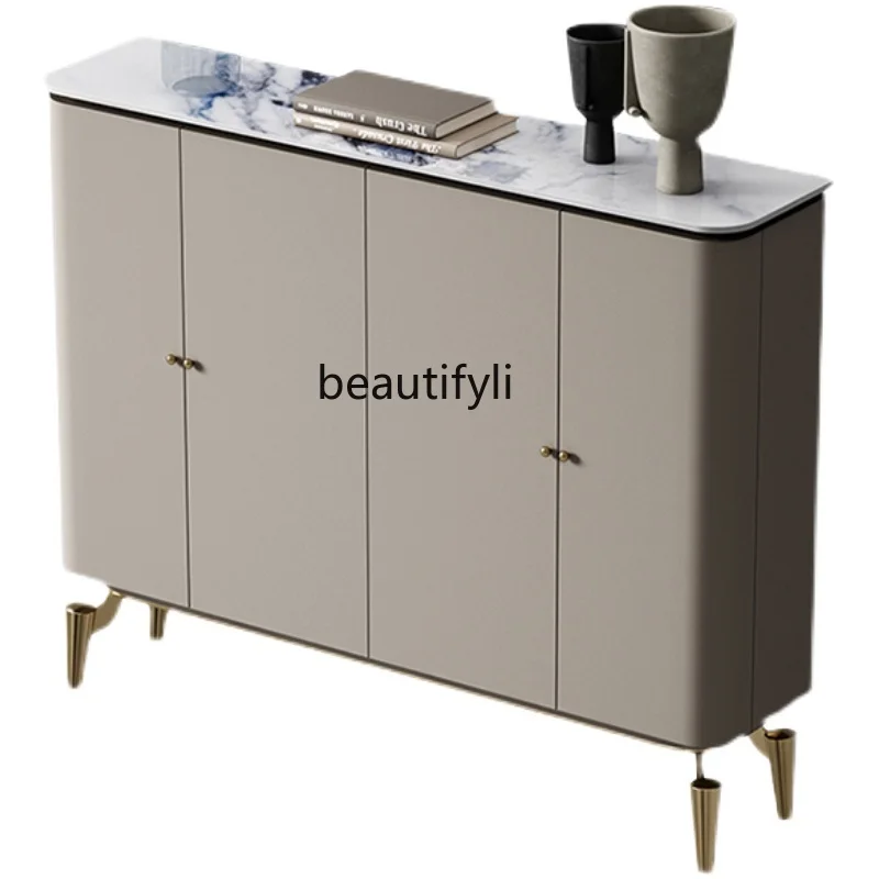 

Light Luxury Ultra-Thin Shoe Cabinet Simple Modern Hallway Home Living Room Hallway Wall Storage Locker furniture