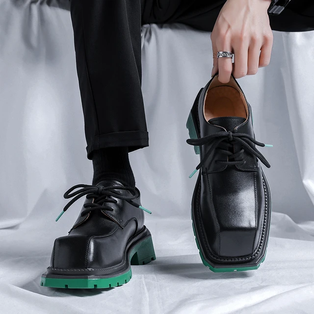 Men's Patent Leather Fashion Trend Pointed Toe Business Office Wedding  Rubber Casual With Tuxedo Shoes New Summer zapatos hombre - AliExpress
