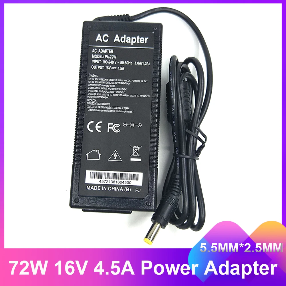 16V 4.5A 5.5*2.5 Power AC Adapter Supply charger for IBM ThinkPad T20 T23 T30 T40 T40P T41 T41P T42 T42P T43 T43P power adapter laptop charger