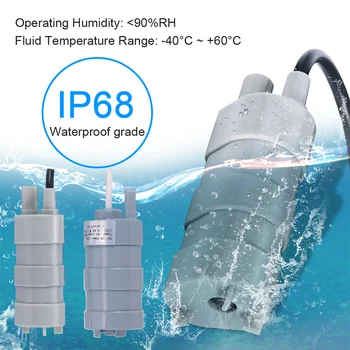 소형 수중 펌프 수족관 펌프, RV 캠핑 정원 펌프, 1500L/H 및 1000L/H, 12V