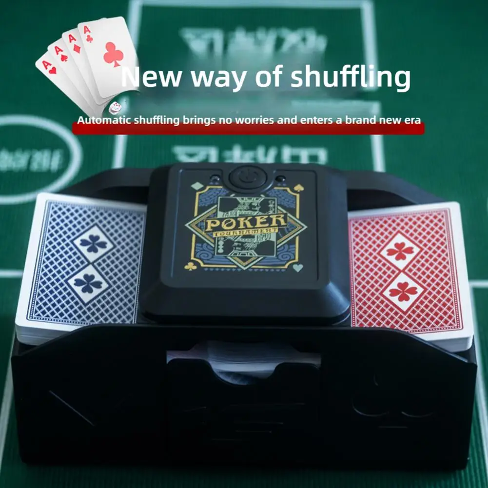 Automatic Card Shuffling Machine 1/2 Decks Electric Poker Card Shuffler USB Battery-Operated Shuffler For Games Home Party