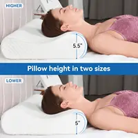 32" King Size Contour Memory Foam Pillow, Cervical Pillow for Neck Pain Relief, Neck Orthopedic Sleeping Pillows for Side, Back 2