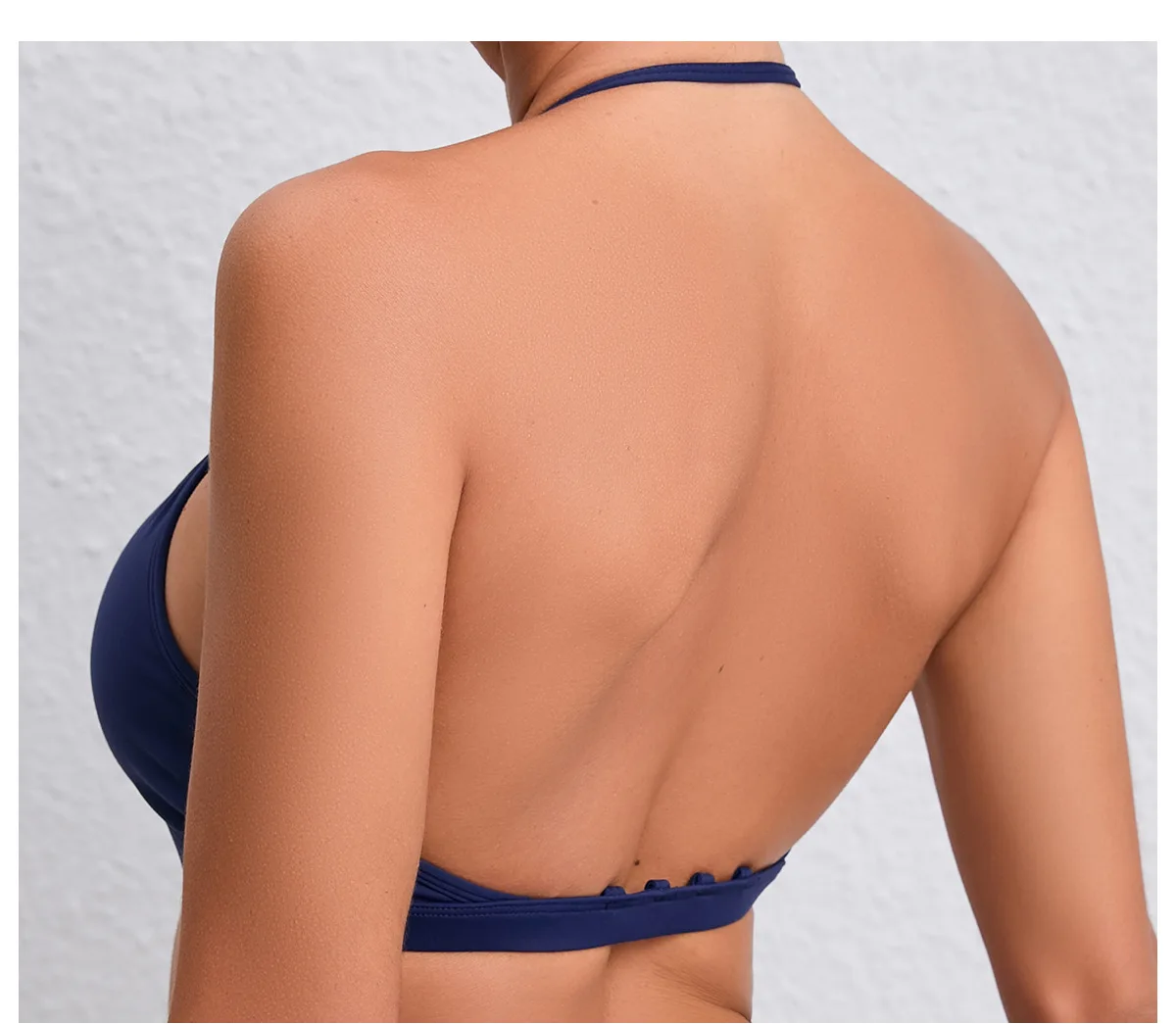Yoga Sports Bra - Lightweight Nylon Spandex Multi Wear Crop Top with Removable Straps