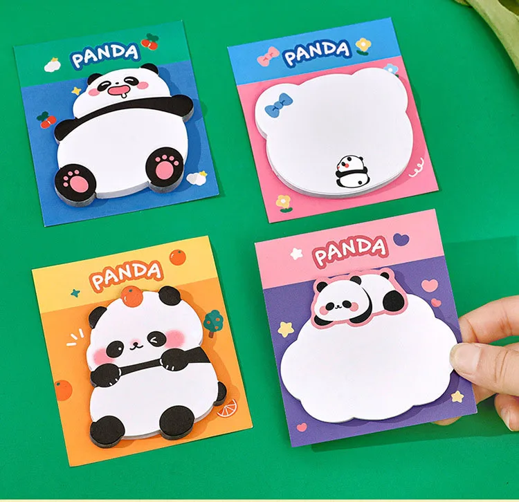 1-teiliges Lytwtw's Cartoon-Klebeband, niedlicher Kawaii-Panda-Notizen, Notizblock, Notizblock, Büro, Schulbedarf, Schreibwarenaufkleber – Detail 1