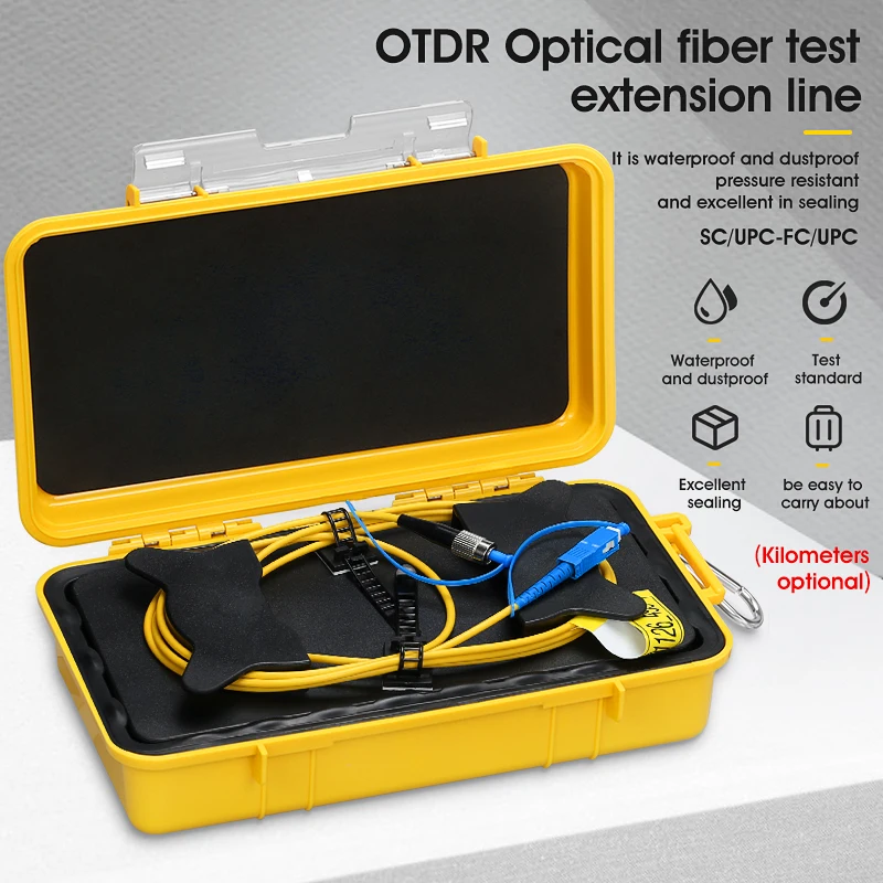 otdr optical fiber tester sc apc test extension line optical fiber jumper box optical fiber box single mode 1000m OTDR Fiber Tester SC/UPC-FC/UPC Test Extension Cable Fiber Jumper Box 500M 1000M 2000M