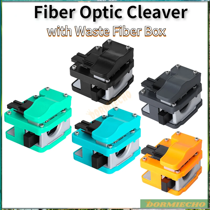 

High-precision Fiber Cleaver with Waste Fiber Box Fiber Fusion Splicer Cutter Fiber Optic Cable Cutter Easy to Cut Cheap & Fine