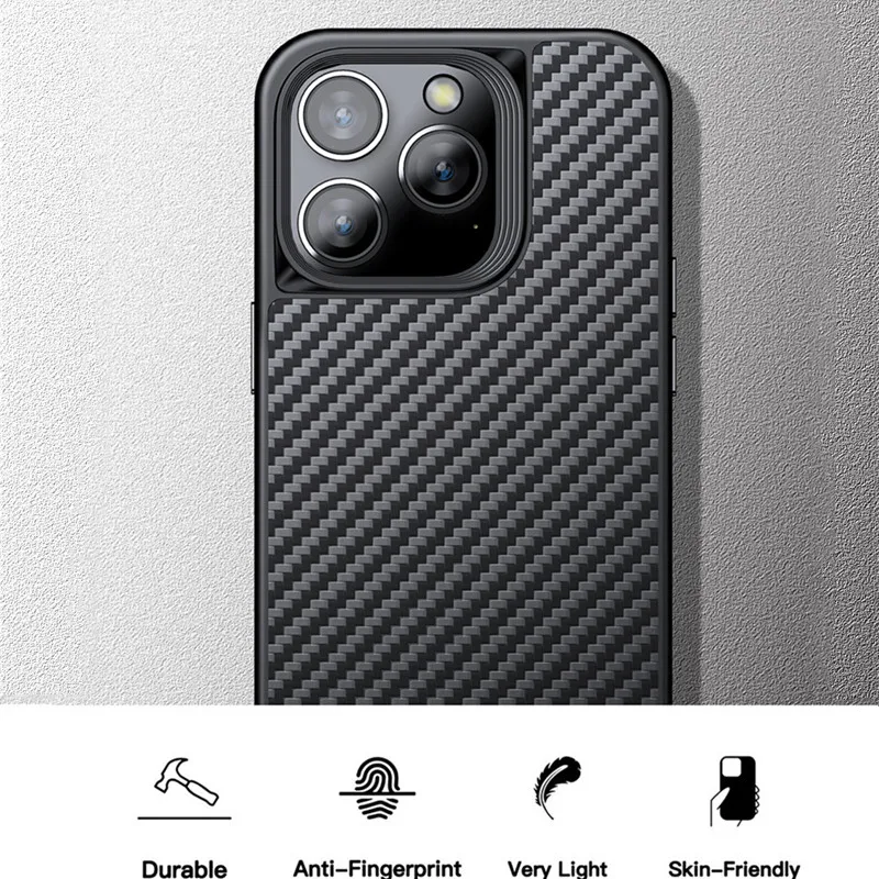 Magneet Carbon Fiber Bumper Tpu Case Voor Iphone 14 Pro Max Plus 13 Pro