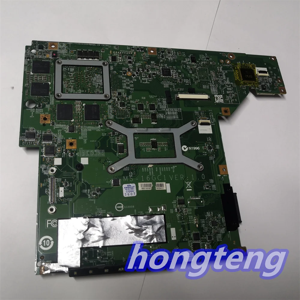 

MS-16GC1 REV 1.0/1.1 for MSI MS-16GC GE60 LAPTOP Motherboard with GT750M GTX760M GTX765M GTX850M GTX950M test ok