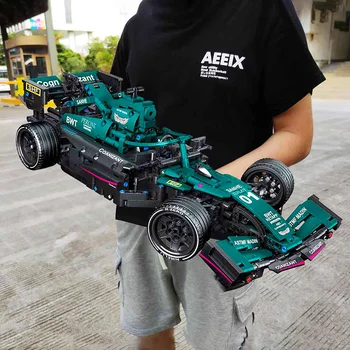 High-tech Building Blocks F1 Formula 1 Remote Control Super Speed Racing Model Rc Car Kid Toys and Moc Updated accessory package 1