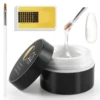 Coscelia Nail Art set with 15ML Clear UV Gel Nail Forms and White UV Gel Brush for Quick Building Nail Extension Manicure Tools 1