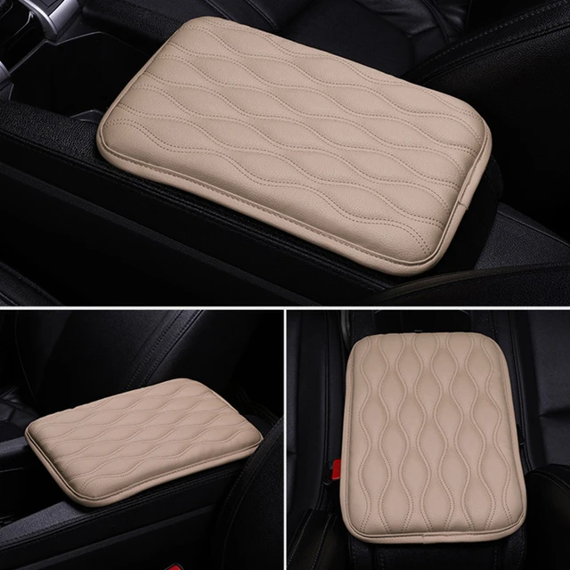 PU Leder Auto Armlehne Pad Abdeckung Universal Center Konsole Welle Sticken Auto  Sitz Box Schutz Kissen Hand Unterstützt - AliExpress