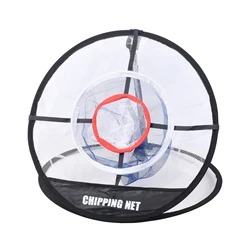 Foldable Golf Practice Net for Indoor and Outdoor Accuracy and Swing Training (Black)