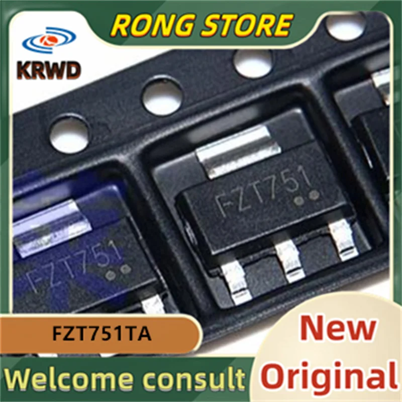 

Новый и оригинальный чип FZT751, 30 шт., IC SOT223 FZT751TA FZT751T 751