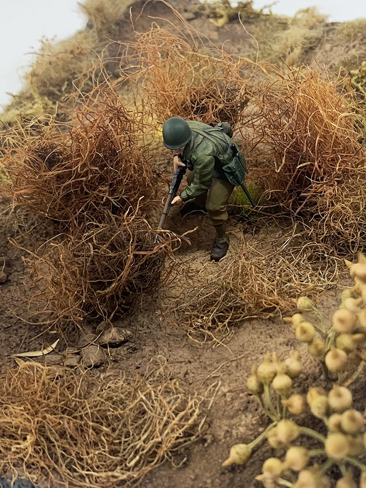 50G Diorama Simulation Grass DIY Model Making HO N Military Scene Model Material Wilderness Ruins Weed Hay Rrass Roots Landscape 6