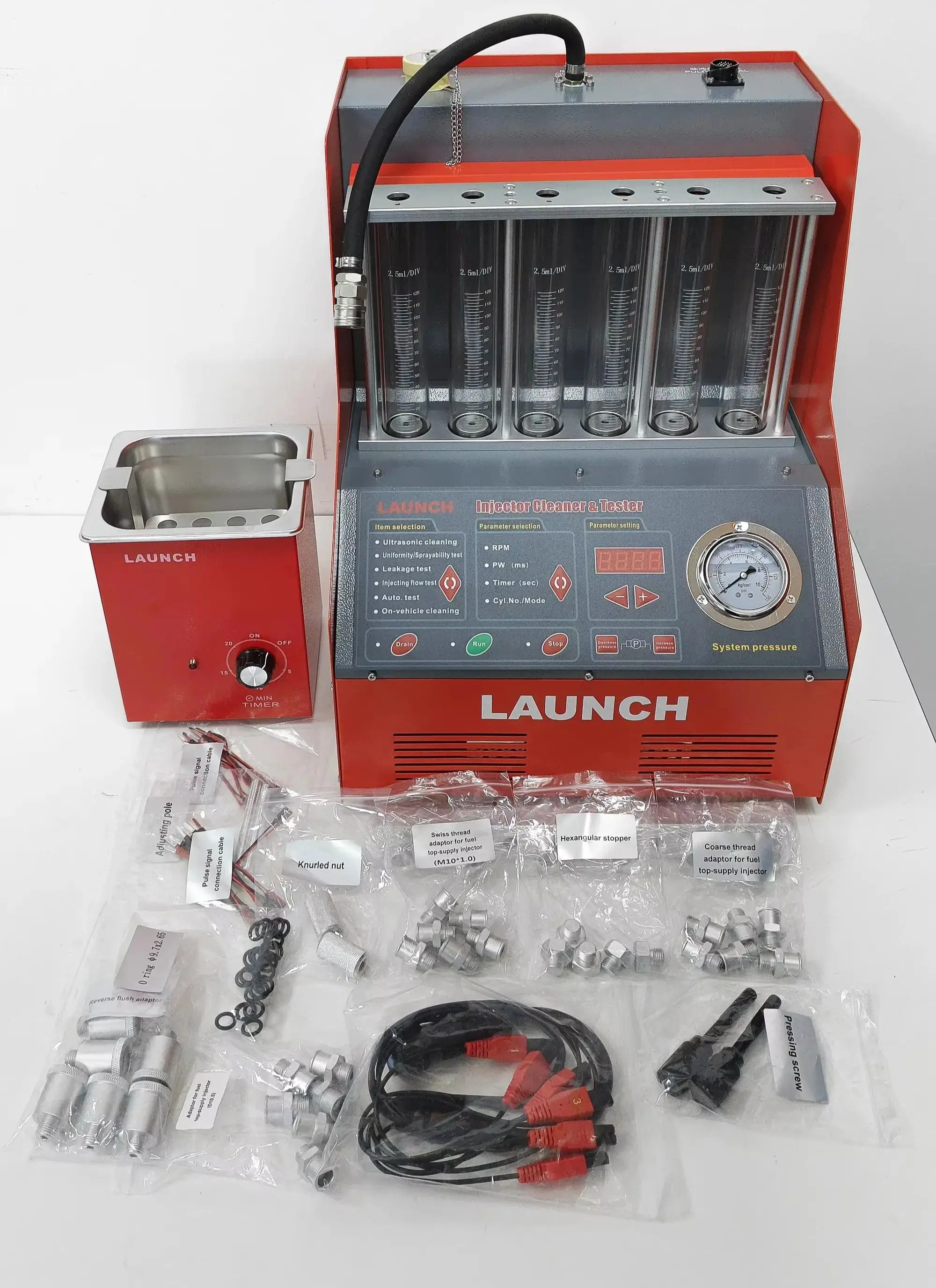 LAUNCH CNC-602A Ultrasonic Fuel Injector Tester & Cleaner Car Fuel