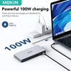 MOKiN USB C Docking Station 4K 60Hz HDMI DP USB 3.0 100WPD USB-C 10Gbps Triple Display 3 Monitors for Windows MacBook Surface 3