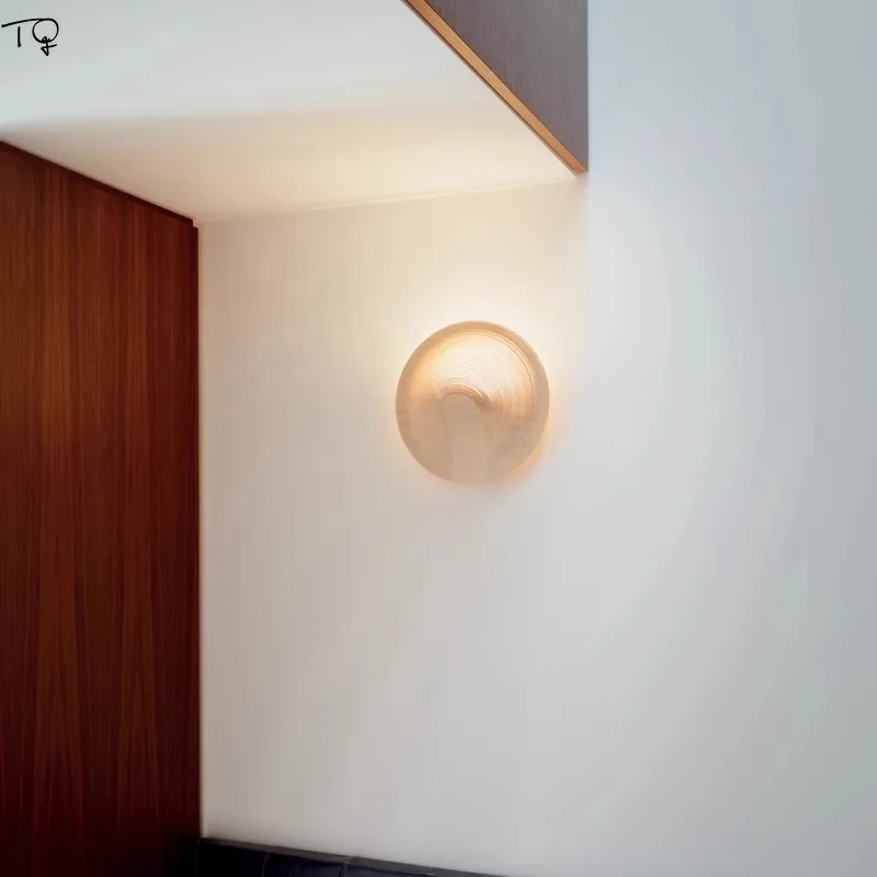 Wabi-Sabi Solid Wood LED Wall Lamp 3