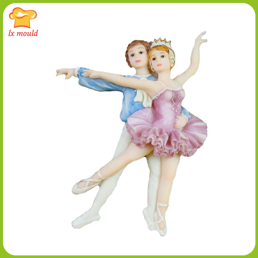 

Double Ballet Silicone Mould Cake Dancing Ballerina Chocolate Baking Mold
