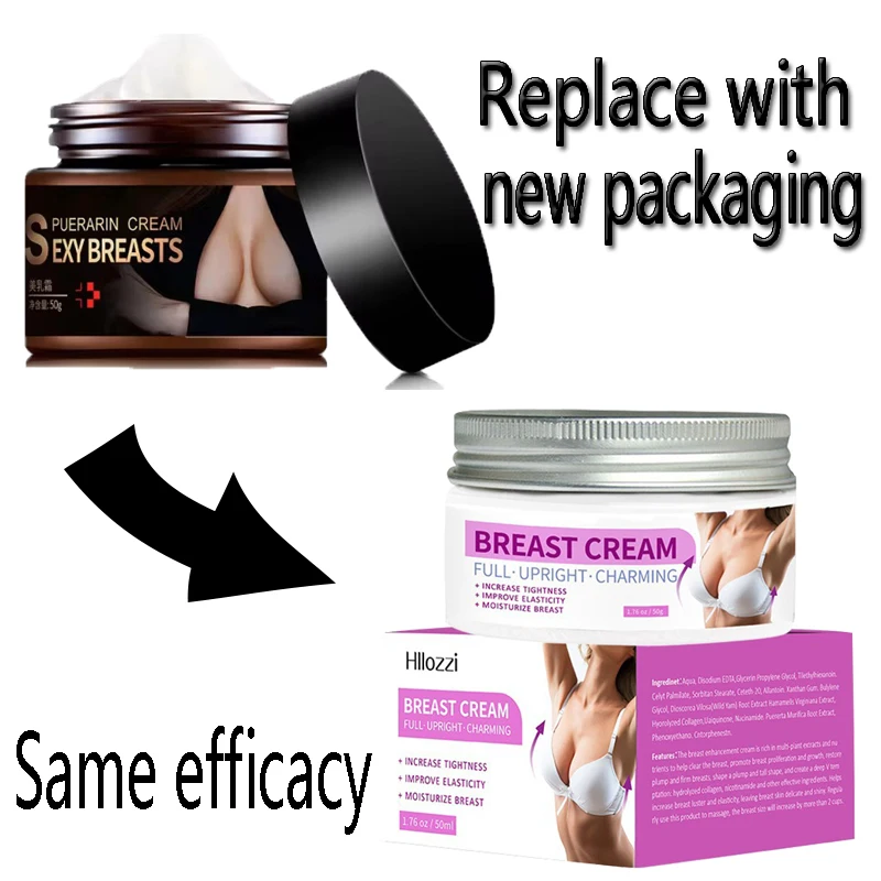 50g Smooth Big Bust Large Curvy Breast Growth Busty Effective Full Elasticity Increase Firming Breast Enlargement Massage Cream