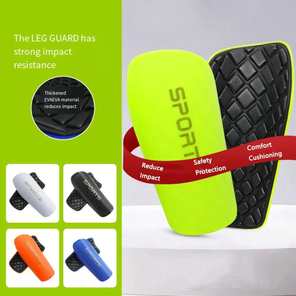 

1 Pair EVA Cushion Protection Soccer Shin Guards Thickened Reduce Shocks and Injuries Legging Protective Gear Hexagonal Lines