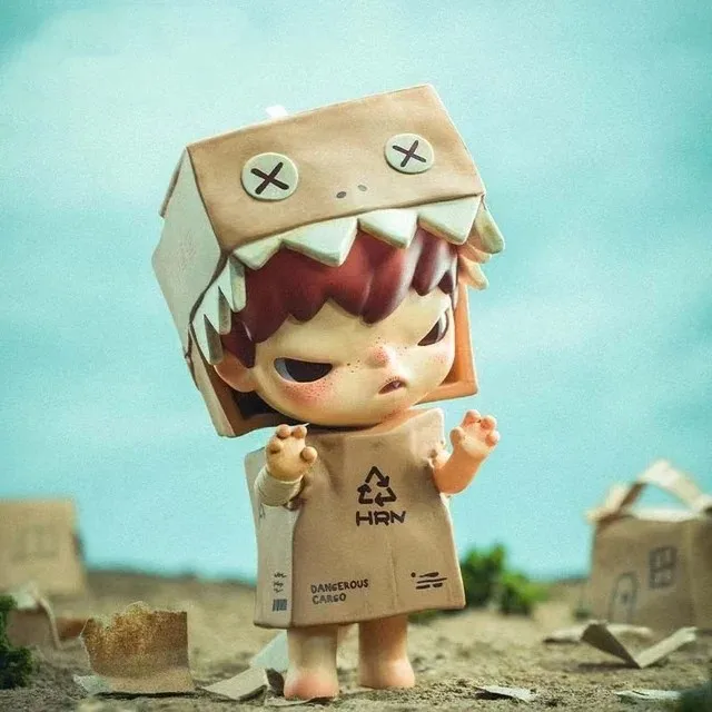 thumbnail image 1 of POP MART Hirono Mime Series Blind Random Box Toys, Linda figura de acción de Anime, Kawaii POP MART Mystery Box Model Designer Doll Gift, 1 of 5