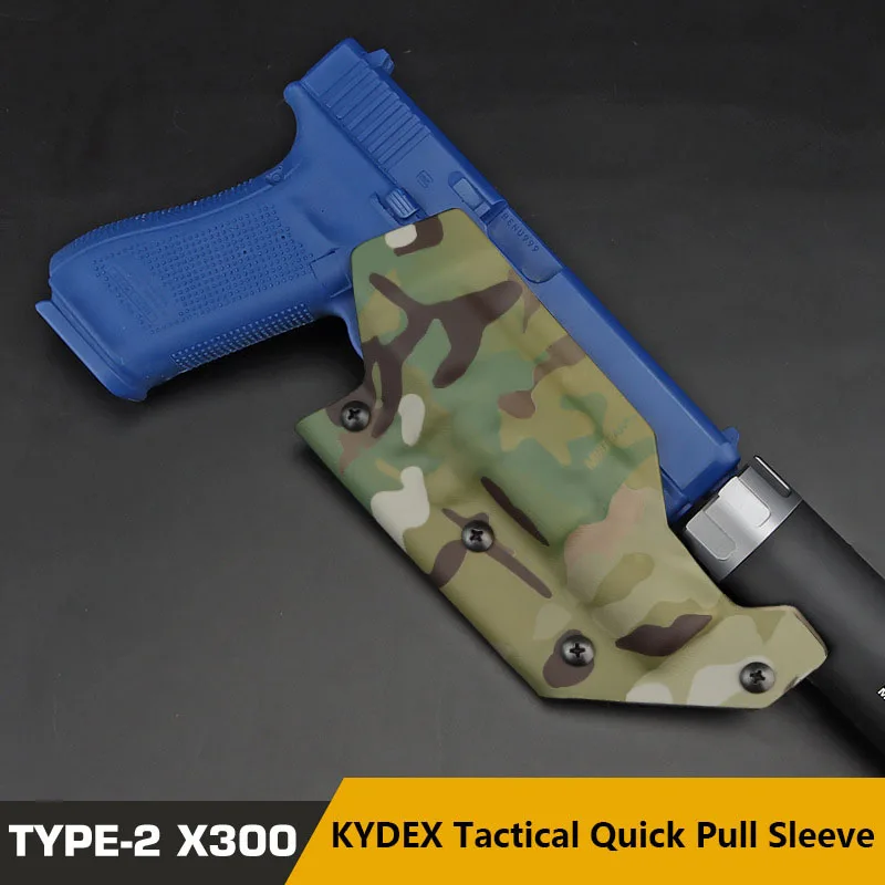 

KYDEX Tactical Pistol Holster X300 Light Special Quick Pull Sleeve For Beretta M9 CZP-01 SP-01 P-07/09 FN FNX-45 509 FNX Etc