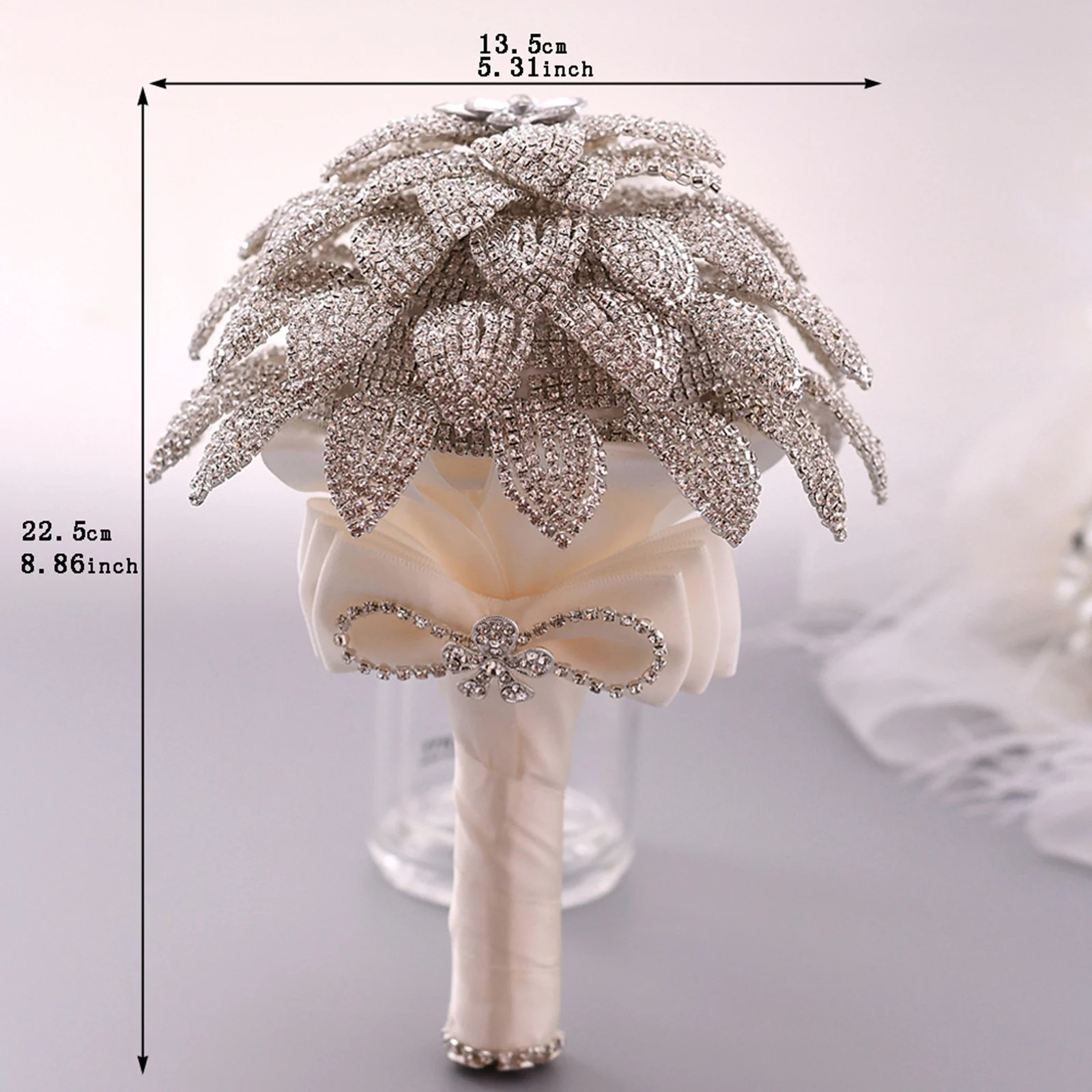 Pearl Bridal Wedding Bouquet Pearls Marriage Accessories Bridal Bouquets Pearls Brides Flower Bouquets for Wedding Decoration