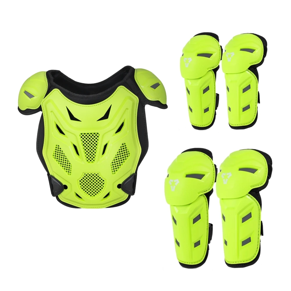 Children's Outdoor Sports Armor Vest Knee and Elbow Pads Set Children's Skating Riding Protecting Body Sports Protective Gear