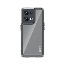 Durable Shockproof Phone Case with TPU Frame and Acrylic Back Cover for Reno  8 Pro 5G (Clear)