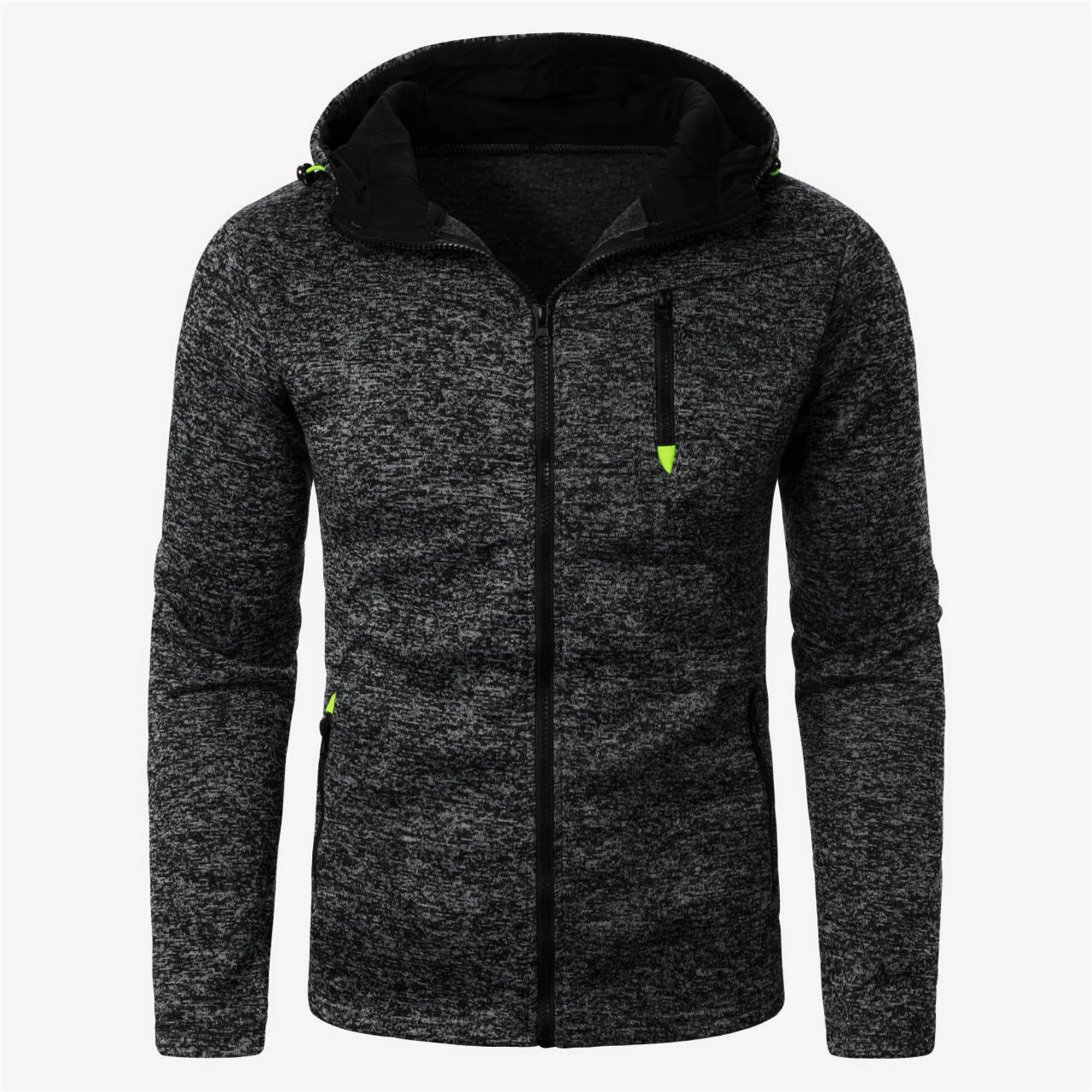 Men's Sportswear Jacquard Hoodie Fleece Cardigan