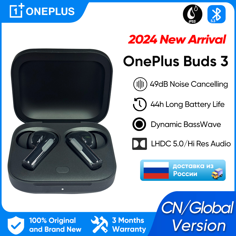 2024 New OnePlus Buds 3 TWS Wireless Bluetooth Earphone LHDC 5.0 49dB Active Noise Canceling 44h Battery Life For Oneplus 12