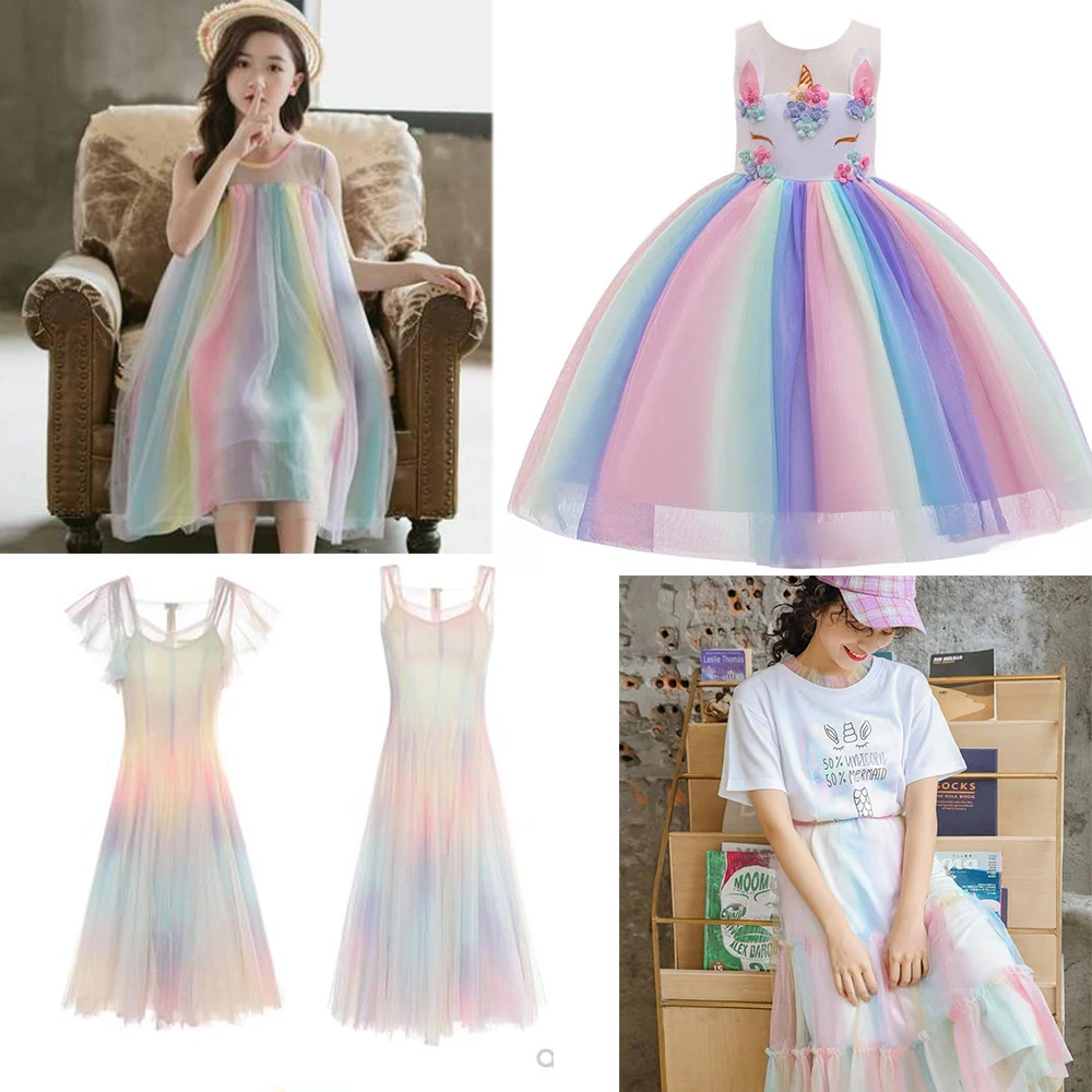 59 x 35in Fantasy Star/Love/Snowflake/Daisy/Star-Moon Rainbow Patterns Tulle Fabric For DIY Handmade Princess Tshirts Bows Dress